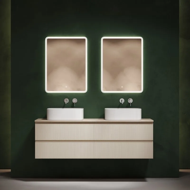 Тумба с раковиной Sancos Snob T 160 beige soft, столешница бежевая TT160A2, раковина CN6052 Sancos — официальный сайт