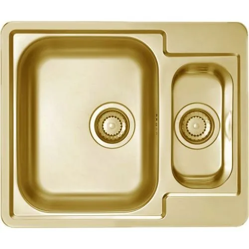 Мойка LINE 50 MONARCH GOLD 615X500  в компл. с выпуском без сифона, , Sancos — официальный сайт