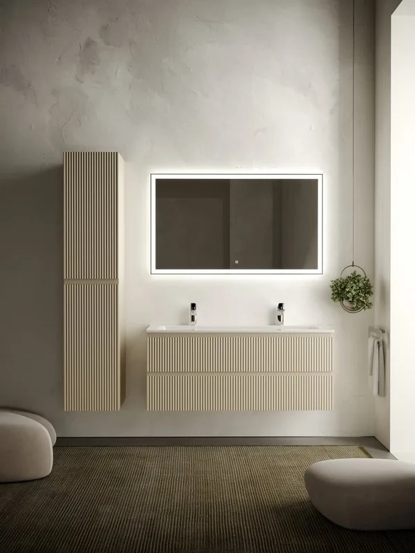 Тумба с раковиной Sancos Snob R 120 см, beige soft, раковина CN7016 Sancos — официальный сайт