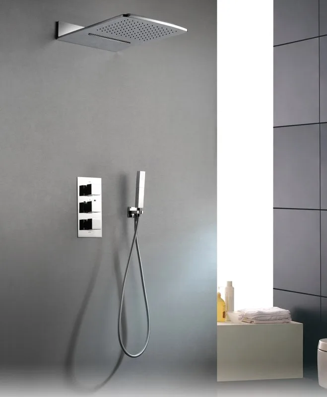Душевой комплект AltroBagno Cascata 040101 Cr, С ВНУТРЕННЕЙ ЧАСТЬЮ, хром Sancos — официальный сайт