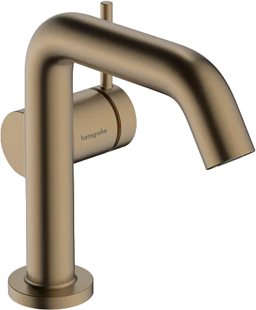 Смеситель для раковины Hansgrohe Tecturis S Fine 110 CoolStart 73310140 шлифованная бронза Sancos — официальный сайт