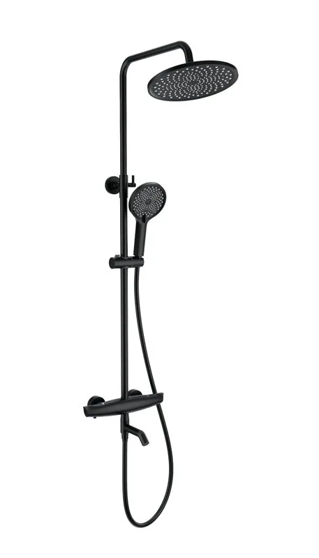 Душевая стойка Wonzon & Woghand CAPSULE WW-B3031-A2-MB, матовая черная Sancos — официальный сайт