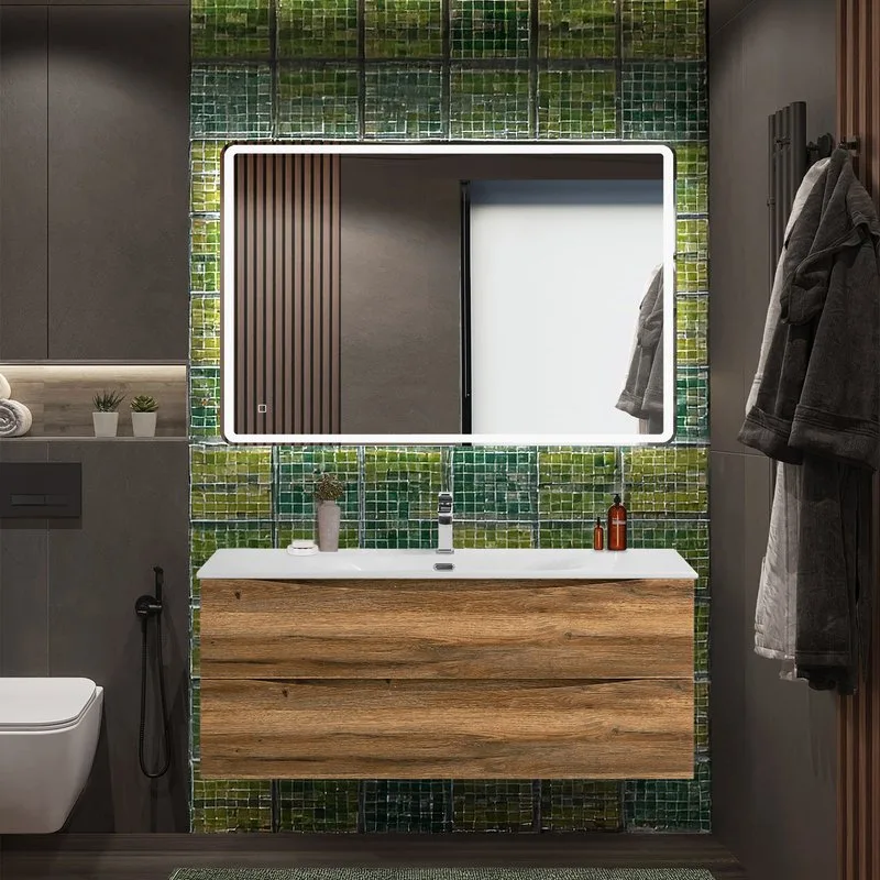 Тумба под раковину без столешницы BelBagno Marino-cer-n 120 подвесная, rovere rustico Sancos — официальный сайт