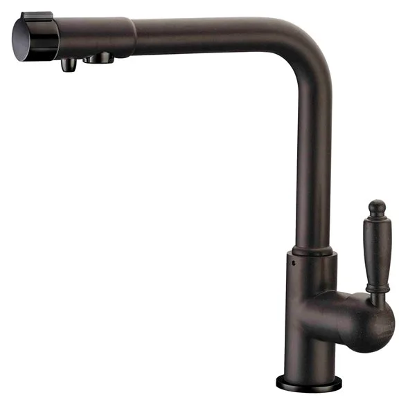 Смеситель для кухни Zorg Clean Water ZR 320 YF-33 черный металл Sancos — официальный сайт