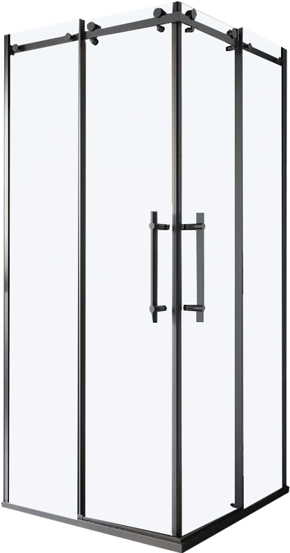 Душевой уголок BelBagno Marino -A-2-100-C-NERO профиль черный матовый Sancos — официальный сайт