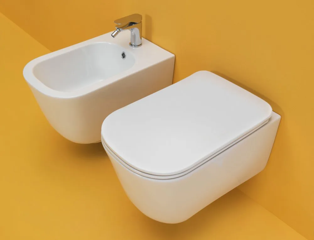 Крышка-сиденье Kerasan Tribeca 519101 белая Sancos — официальный сайт