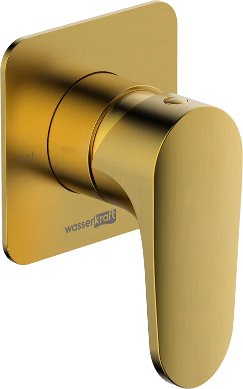 Встраиваемый смеситель Wasserkraft Havel 3651 С ВНУТРЕННЕЙ ЧАСТЬЮ, матовое золото P Sancos — официальный сайт