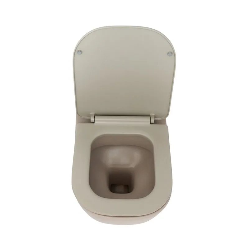 Унитаз подвесной Plumberia Selection Ixo ceramica KIT XO5000TT Slim безободковый, с микролифтом, мат Sancos — официальный сайт