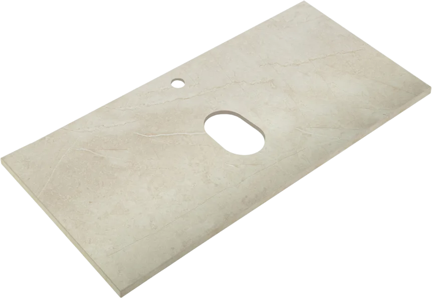 Столешница в ванную под раковину BelBagno KEP-100-MCO marmo crema opaco Sancos — официальный сайт