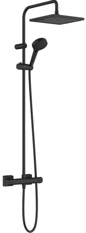 Душевая стойка Hansgrohe Vernis Shape Showerpipe 240 26427670, черный матовый Sancos — официальный сайт