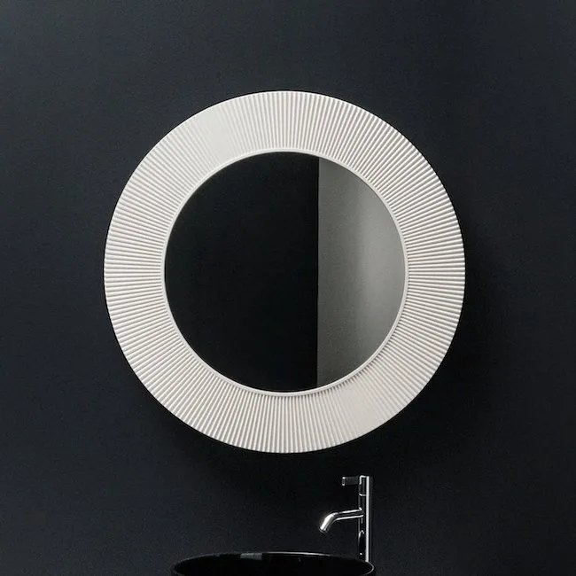 Зеркало круглое Laufen Kartell by Laufen 80 белое Sancos — официальный сайт