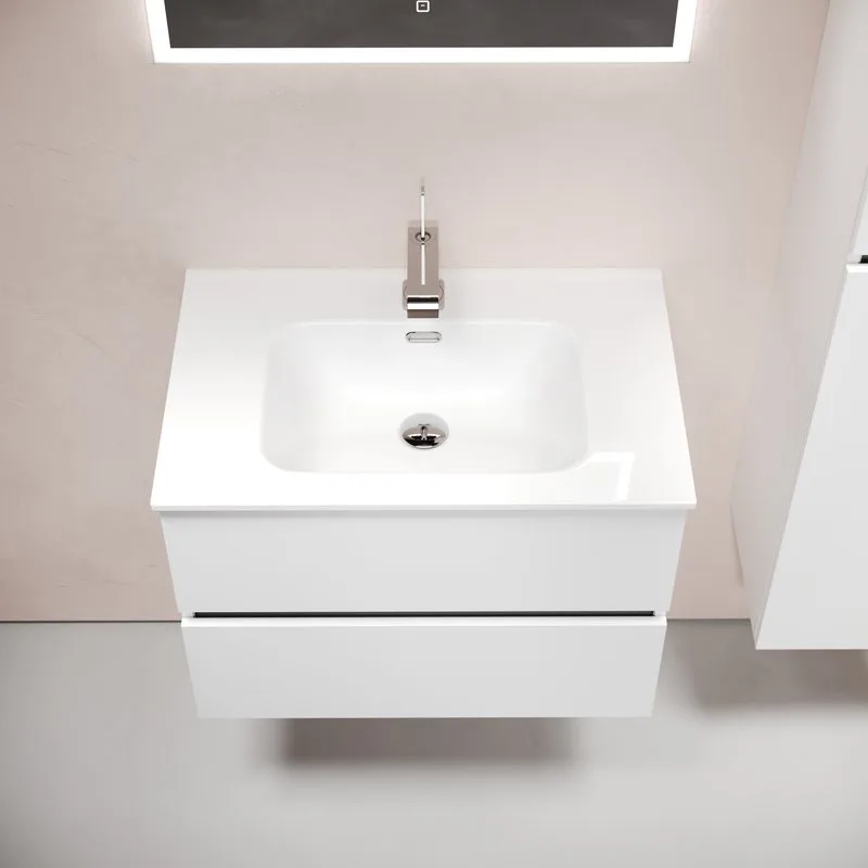 Тумба под раковину Sancos Urban 70 подвесная белый глянец, UR70W Sancos — официальный сайт