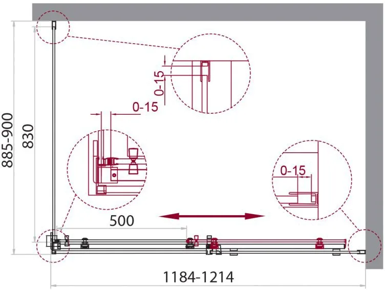 Душевой уголок BelBagno Acqua AH-1-120/90-C-Cr Sancos — официальный сайт