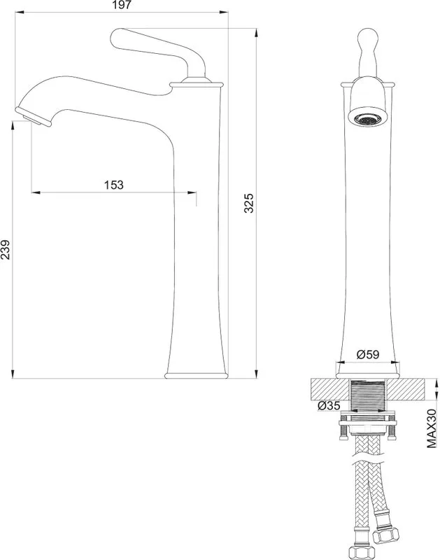 Смеситель для раковины Wonzon & Woghand WW-88239008-CR хром Sancos — официальный сайт