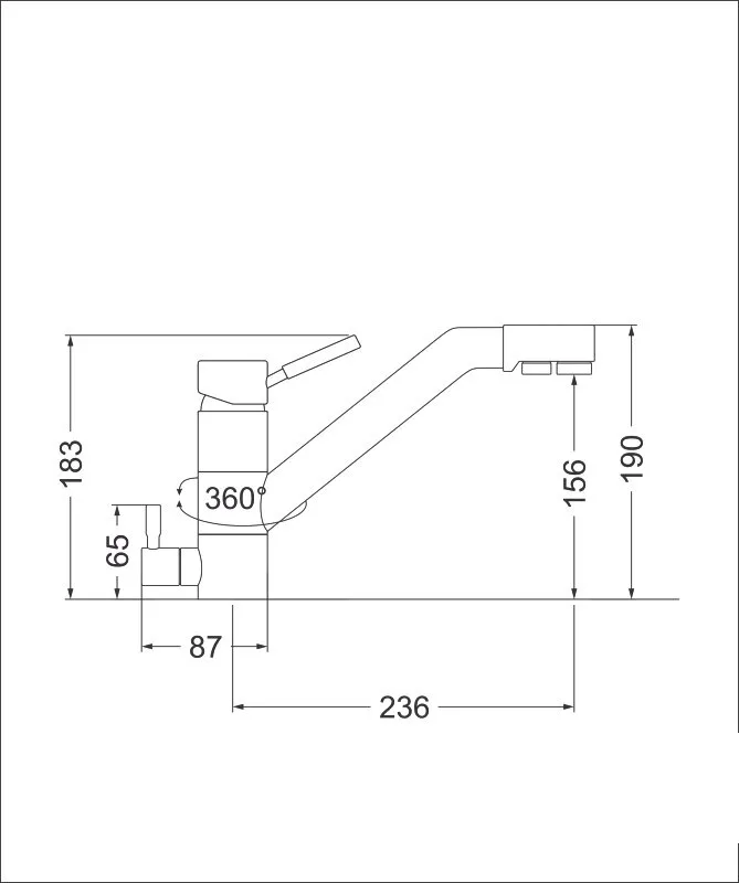 Смеситель для кухни Emar Steel ЕС - 3008 хром Sancos — официальный сайт
