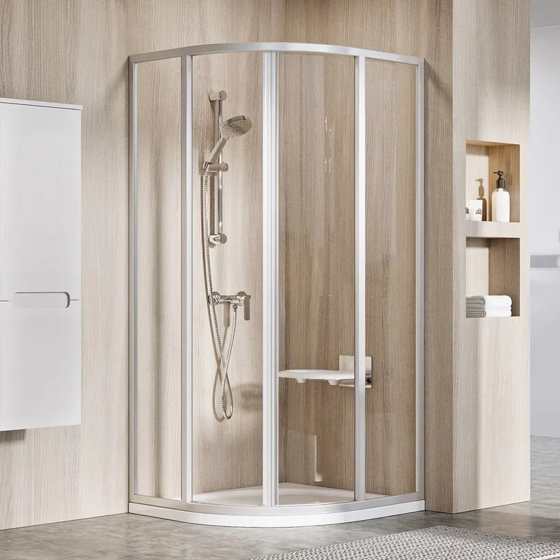 Душевой уголок Ravak Supernova SKCP4-80 195 Transparent, профиль сатин Sancos — официальный сайт