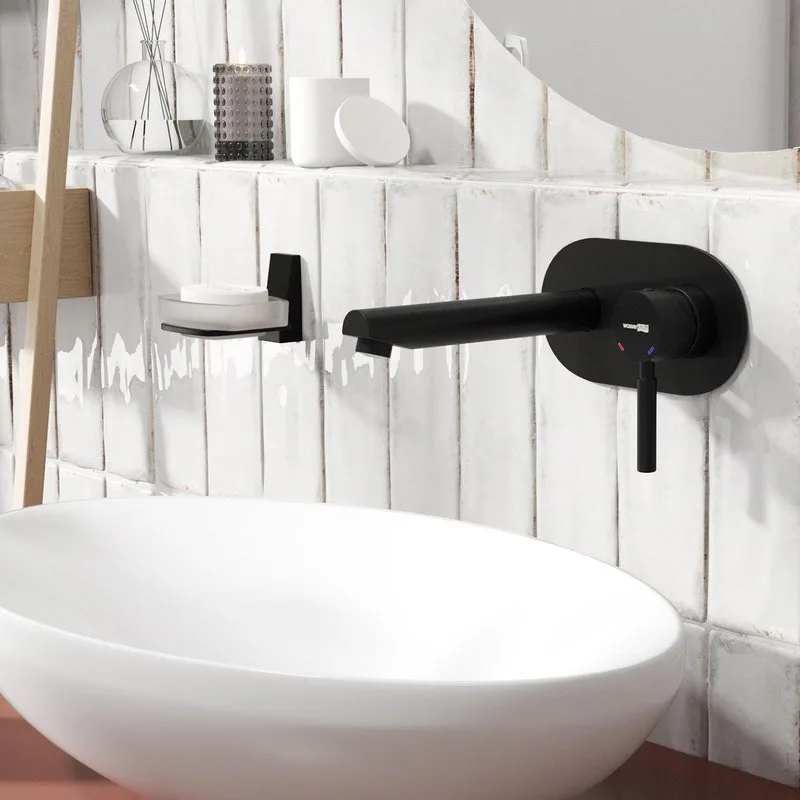 Смеситель для раковины Wasserkraft Gollach 3330 С ВНУТРЕННЕЙ ЧАСТЬЮ, черный soft-touch Sancos — официальный сайт