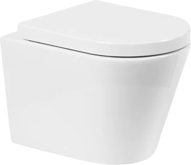 Унитаз подвесной BelBagno Flay-r BB053CHR BB105SC с микролифтом, безободковый, глянцевый белый Sancos — официальный сайт