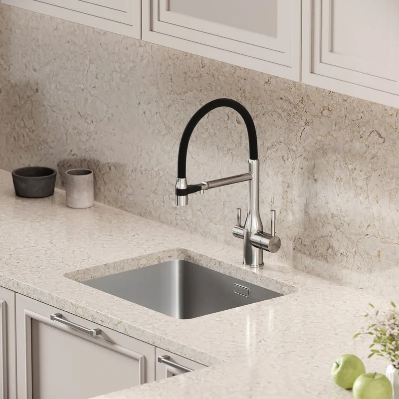 Смеситель для кухни Sancos Garda SC4009BN с гибким изливом, брашированный никель Sancos — официальный сайт