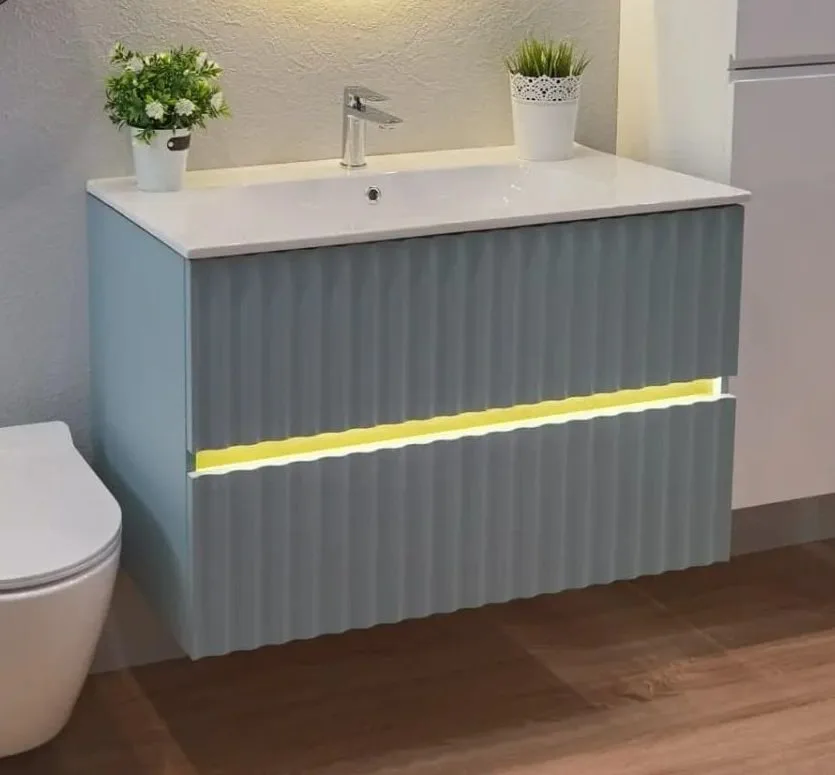 Тумба под раковину без столешницы Art&Max Elegant 90 подвесная, ниагара Sancos — официальный сайт