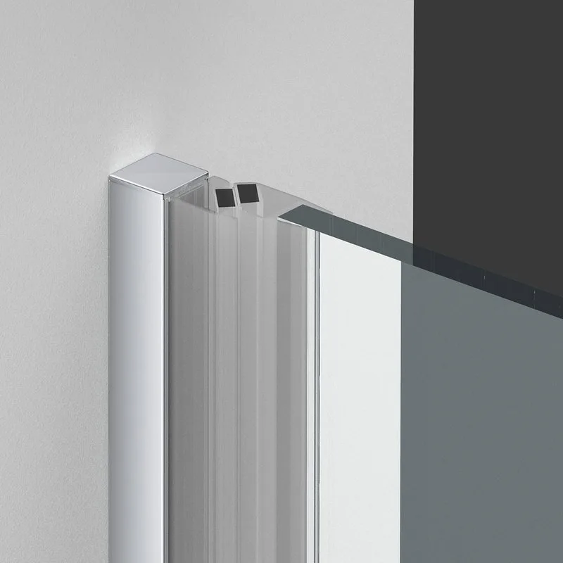 Душевая дверь в нишу Vincea Alpha VDP-3AL950MT 95 см, стекло текстурное, хром Sancos — официальный сайт