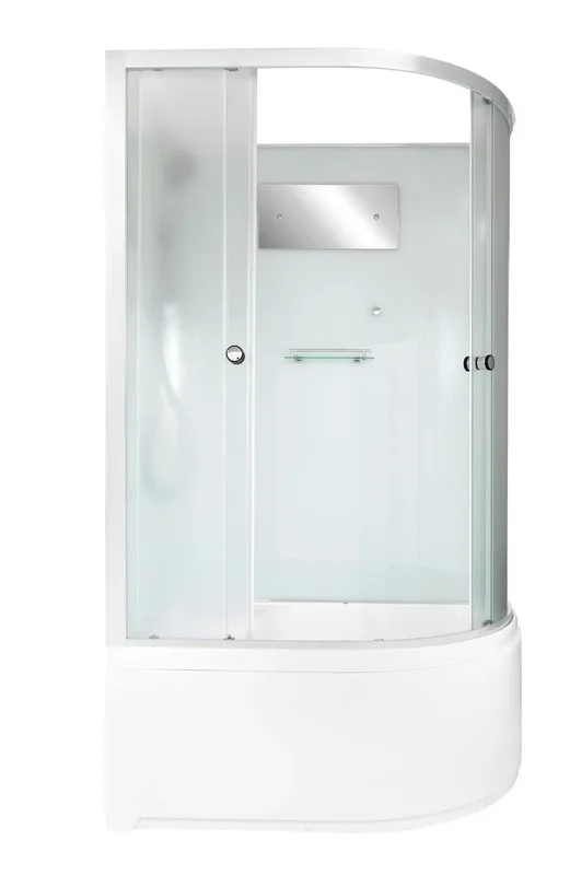 Душевая кабина DTO D120L 120х80, высокий поддон, профиль хром, стекло матовое Sancos — официальный сайт