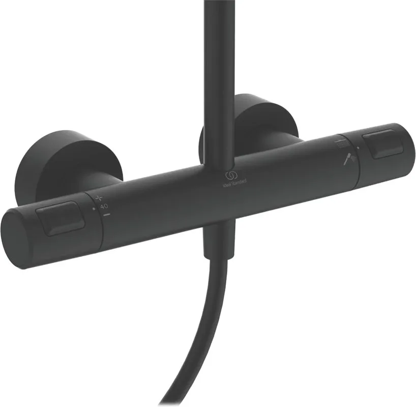 Душевая стойка Ideal Standard Ceratherm T25 BC748XG, silk black Sancos — официальный сайт