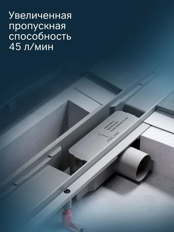 Душевой трап (лоток) AM.PM PrimeFlow Tile 60 см, с опорами Sancos — официальный сайт