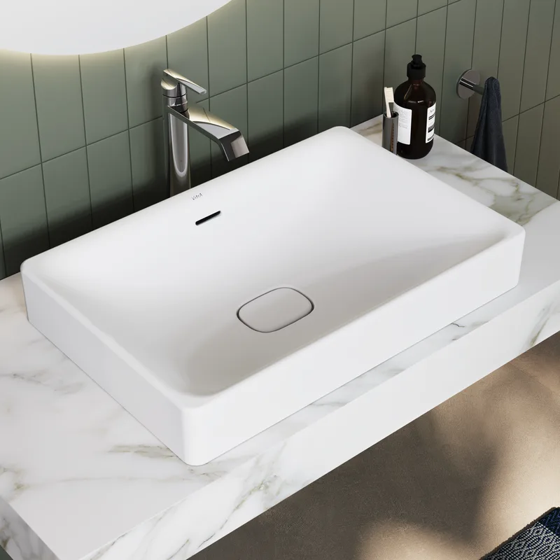 Накладная раковина VitrA Metropole 7534B003-0673 50 см, белая Sancos — официальный сайт