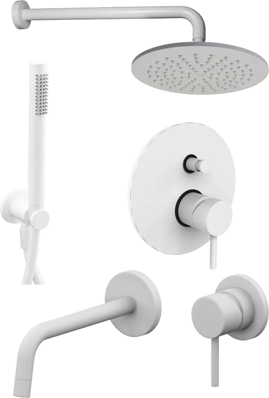 Комплект для ванной Paffoni Light KITLIG015BO006 С ВНУТРЕННЕЙ ЧАСТЬЮ, белый Sancos — официальный сайт