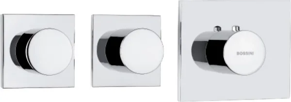 Термостатический смеситель встраиваемый Bossini OKI 2 Outlets LP Z031203 для ванны с душем, хром Sancos — Оригинал