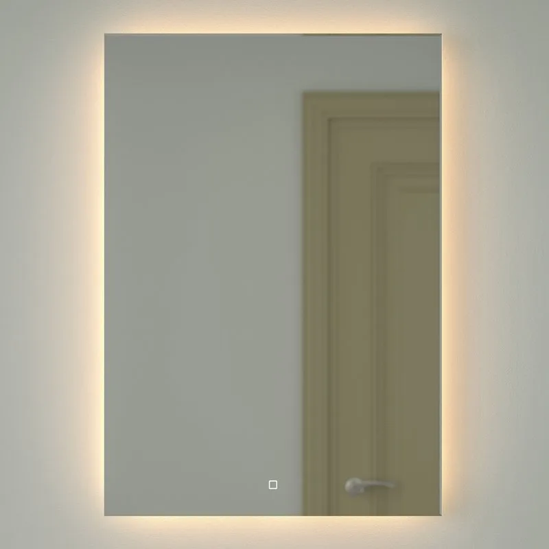 Зеркало Defesto Glow DF 2519S 70х100 с LED-подсветкой, 3000 K, сенсорный выключатель