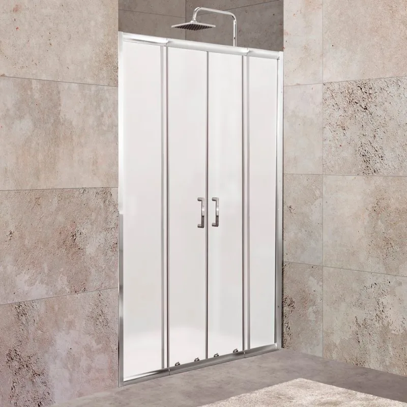 Душевая дверь в нишу BelBagno Unique BF-2-170/200-M-Cr стекло матовое Sancos — официальный сайт