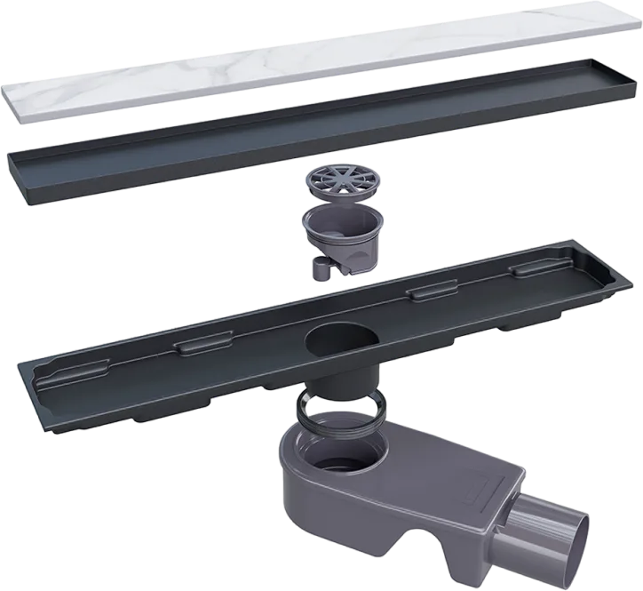 Душевой трап (лоток) RGW Shower Drain SDR-22B 60 см, черный Sancos — официальный сайт