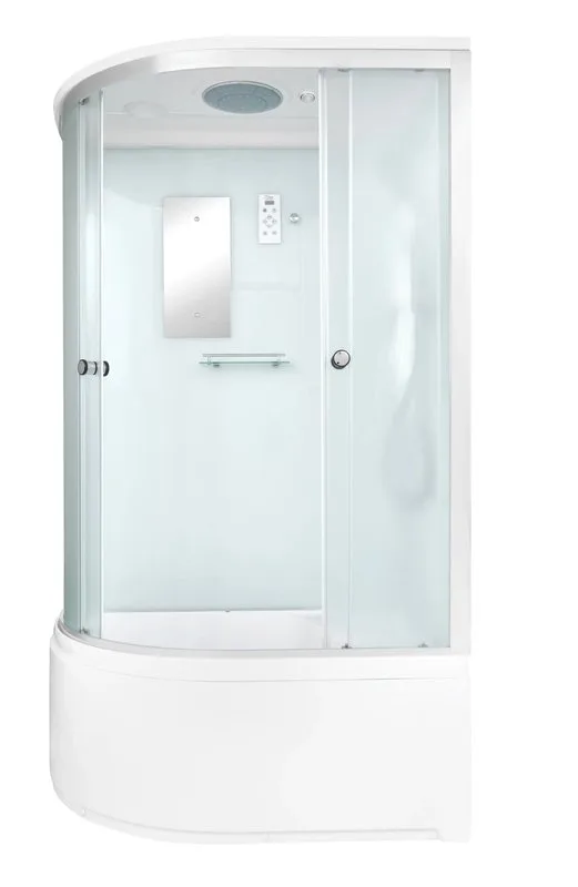 Душевая кабина DTO D120SR с электрикой (120х80х220), высокий поддон (50 см), профиль хром, стекло ма Sancos — официальный сайт
