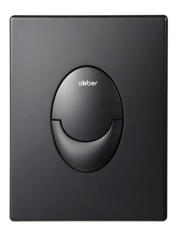 Кнопка смыва для инсталляции Abber AC0125MB АБС-пластик, цвет матовый черный