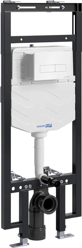 Система инсталляции для унитазов Wasserkraft Dinkel 58TLT.010.ME.WH03, с кнопкой смыва белой Sancos — официальный сайт