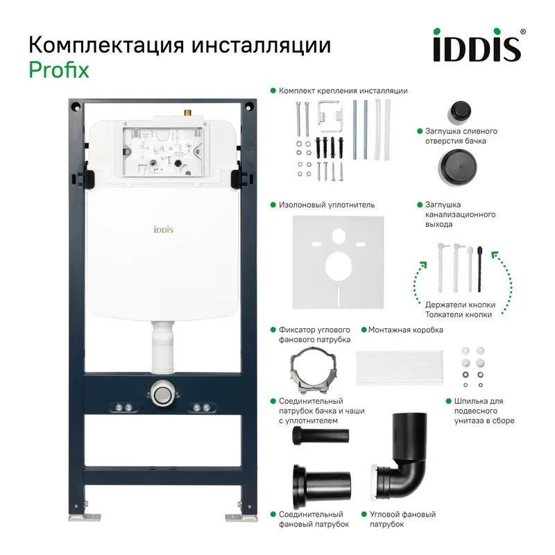 Система инсталляции для унитазов IDDIS Profix PRO0000i32 Sancos — официальный сайт