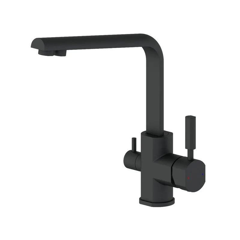 Смеситель для кухни Wonzon & Woghand WW-88458003-MB матовый черный Sancos — официальный сайт