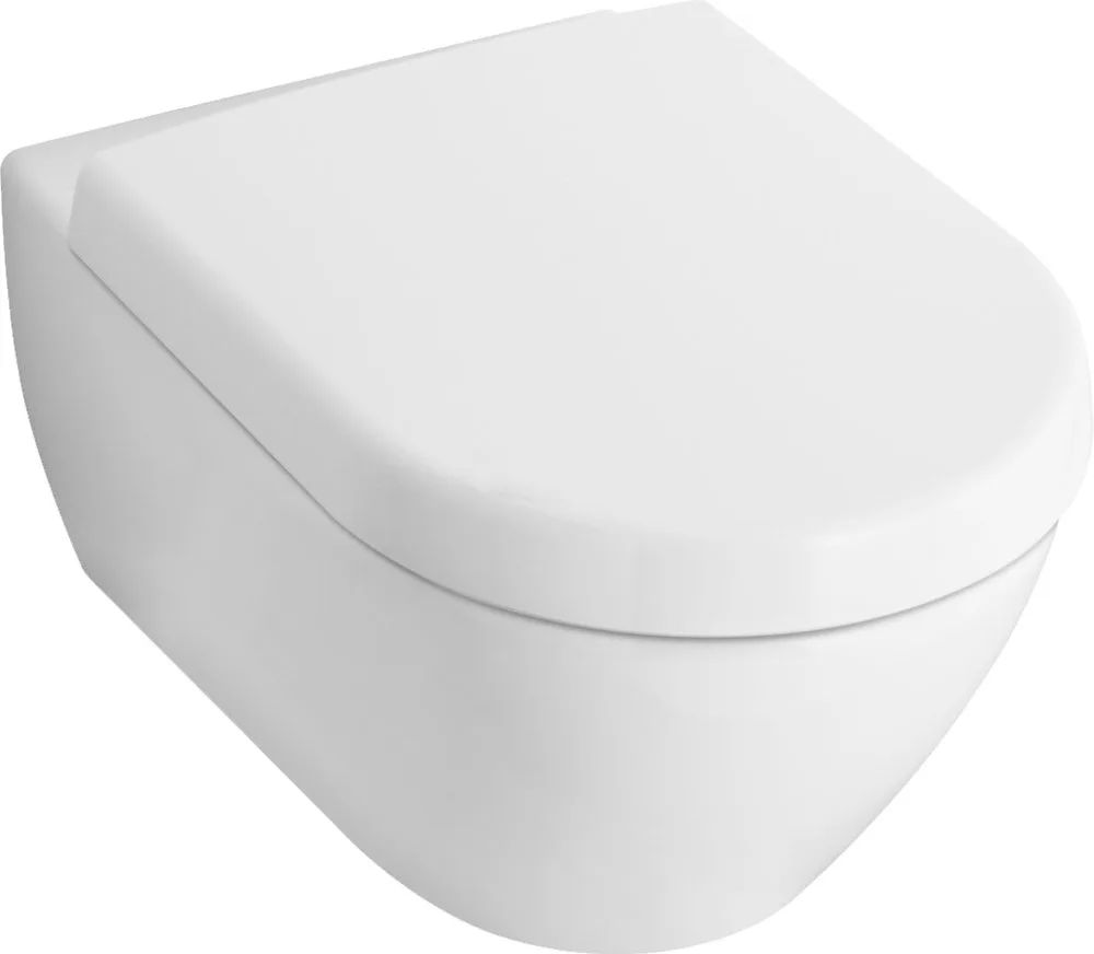 Чаша для унитаза подвесного Villeroy & Boch Subway Plus 2.0 5606 10R1 укороченная, alpin Sancos — официальный сайт