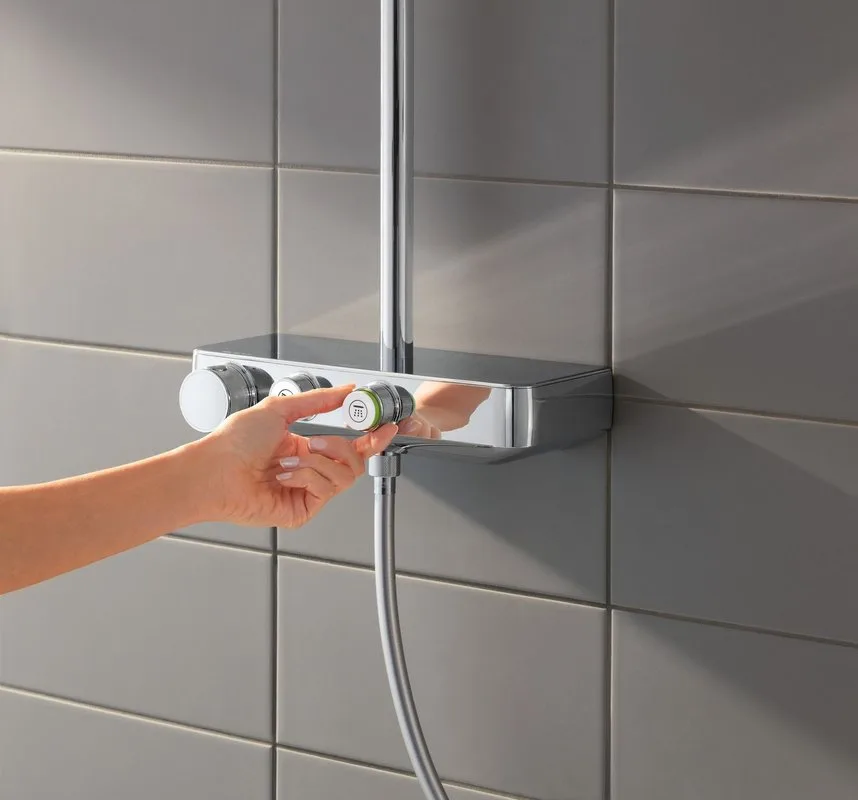 Душевая стойка Grohe Euphoria SmartControl 260 Mono 26509000, с термостатом Sancos — официальный сайт