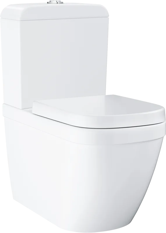 Унитаз-компакт напольный Grohe Euro Ceramic 3933800H подвод сбоку, с микролифтом Sancos — официальный сайт