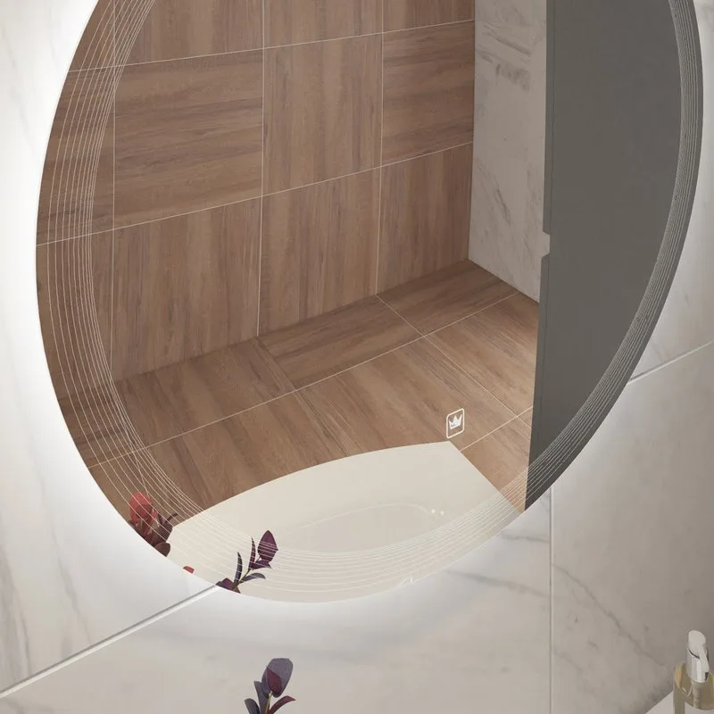 Зеркало круглое Cezares Eco 100 с подсветкой Sancos — официальный сайт