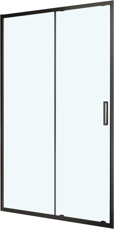 Душевая дверь в нишу BelBagno Luce BF-1-120-C-NERO профиль матовый черный, стекло прозрачное Sancos — официальный сайт