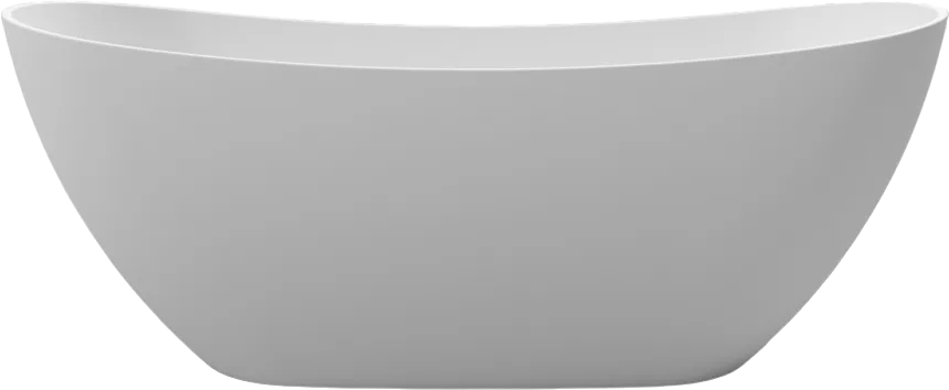 Ванна из искусственного камня WHITECROSS Onyx C 160x75 см, отдельностоящая, матовая белая, овальная, Sancos — официальный сайт