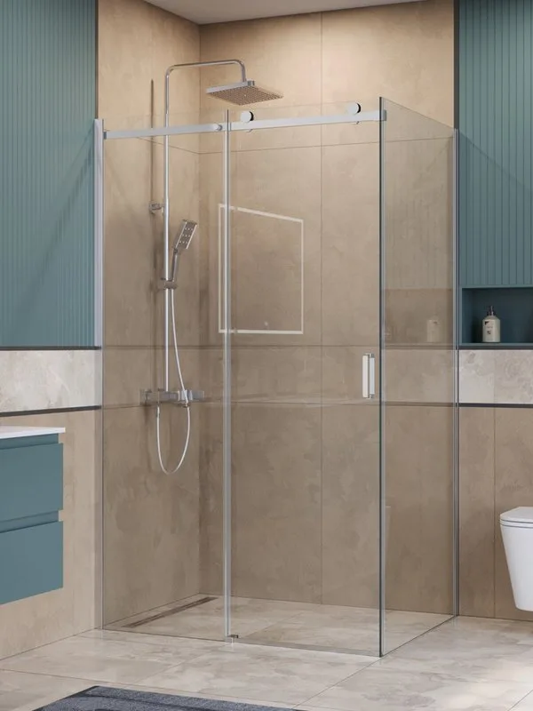 Душевой уголок BelBagno Soft Close-2 AH-1-120/80-C-Cr профиль хром Sancos — официальный сайт