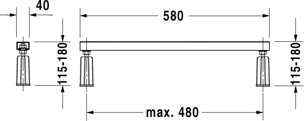 Ножки Duravit 790127 Sancos — официальный сайт