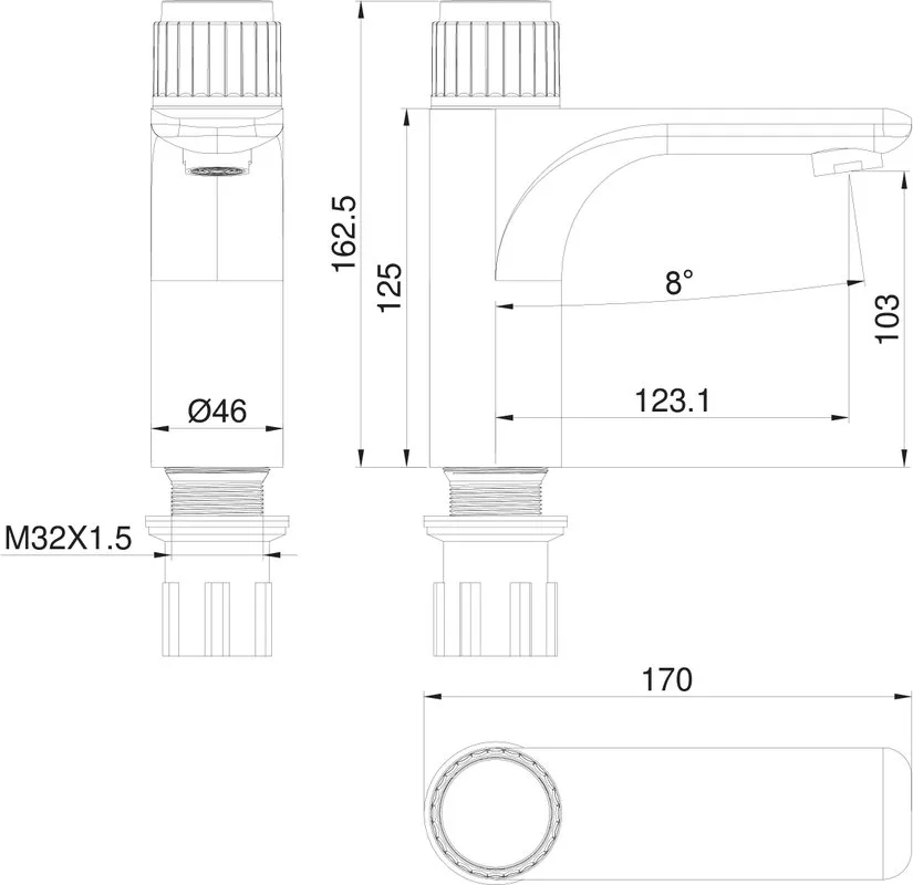 Смеситель для раковины Wonzon & Woghand WW-A40412-CR хром Sancos — официальный сайт