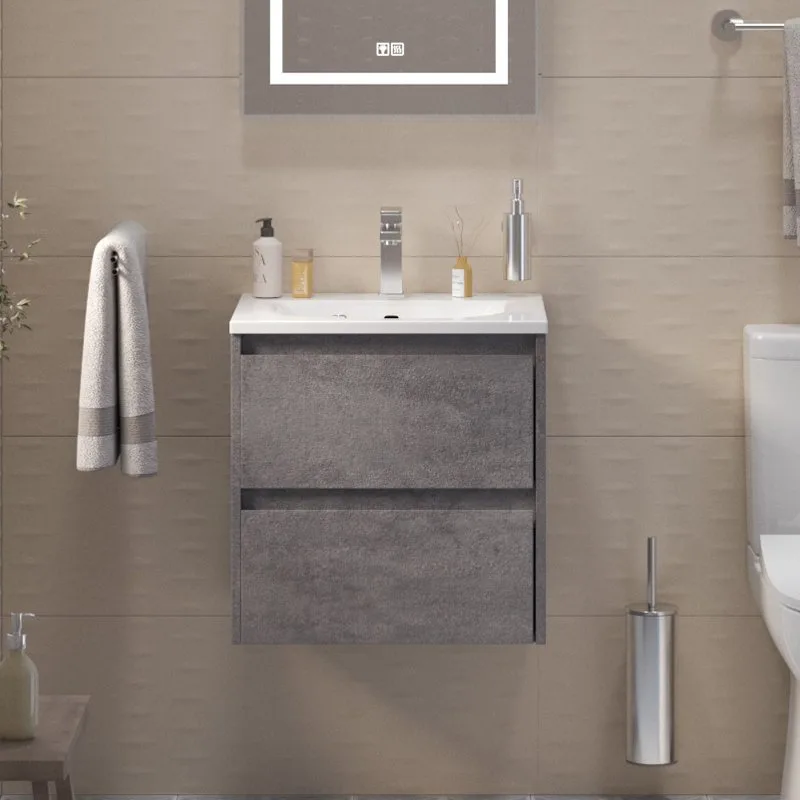 Тумба под раковину без столешницы BelBagno Kraft 39 50 cemento grigio Sancos — официальный сайт