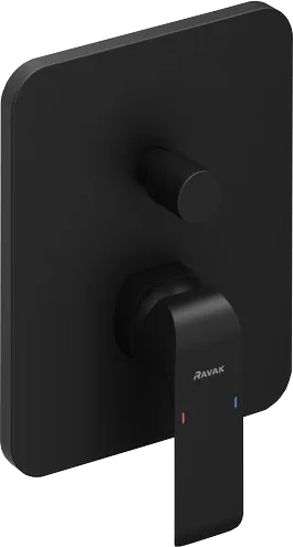 Встраиваемый смеситель Ravak Flat X070179 черный матовый Sancos — официальный сайт